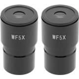 👉 Lens 2Pcs/Set Biological Microscope Eyepieces WF5X Accessory Wide Field Angle 23.2mm Diameter