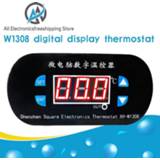 👉 Thermostaat rood XH-W1308 Adjustable Dual LED Digital Display Temperature Controller Thermostat Switch DC 12V AC 110V-220V Cool Heat Sensor Red