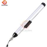 👉 Make-up remover SMD IC Sucking Pen Vacuum Suction Sucker Pump Tweezer Pick Up Tool Solder Desoldering with 3 Headers
