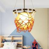 👉 Hanger kinderen Basketball Pendant Lights Industrial Loft Hanging Lamp for Kids Room Children Holiday Gift Home Deco Light Fixtures