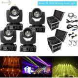 👉 Flightcase 4 Beam 230 7r Moving Head Light with 2 dual flight case sharpy 230w lyre Stage DMX 3 prisms