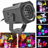 👉 Projector ZUCZUG Indoor Snowflake LED Light Moving Snow Laser Christmas Lamp Projection Rotating