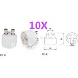 👉 Free shipping 10pcs/lot led lamp base MR16 socket GU10 to adapter converter holder for light bulb