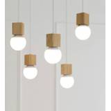 👉 Hanger Modern simplicity LED E27 Wood Pendant light Home improvement decoration lamp