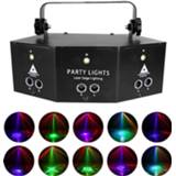 👉 Projector 9 Eyes Laser Stage With Controller for Disco Party Strobe Lights Effect Lamp Professional RGB Light DJ