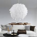 👉 Hanger Feather Pendant Lights Droplights Hanging Light Creative Chandelier Lamp Bedroom Suspension Wedding Lighting Fixture