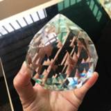 👉 Ornament Fengshui Huge 100MM Crystal Chandelier Prism 8558 Faceted Ball 2.3LB Suncatcher Glass Art Haning