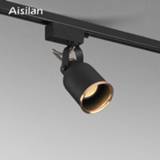 👉 Spotlight Aisilan COB 9W Led Track light aluminum Ceiling Rail lighting Spot Spotlights Painting display AC90-260V