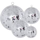 👉 Ornament Thrisdar 20CM 25CM 30CM Glass Rotating Mirror Ball Motor Reflection Disco Party Christmas Decoration