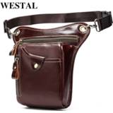 👉 Riem leather WESTAL men's belt bag leg male fanny pack waist bags men tactical phone fashion motorcycle for