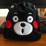 👉 Handtas Bear Kumamon Anime Drawstring Bags Plush storage handbags makeup bag Coin Purses Unisex NEW