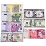 👉 Portemonnee canvas Creative Chic Money Clip Wallet Men for and Cards Currency Notes Pattern Dollar Euro Pound Clips Unisex Purse