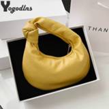 👉 Handtas PU leather small vrouwen Cloud Tote Bags For Women 2020 Vintage Dumpling Handbags and Purse Female Fashion Travel Luxury Hobo