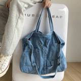 👉 Handtas vrouwen Fashion denim handbags women shoulder bags sac a main femme High capacity crossbody for 2020 New bolsa feminina