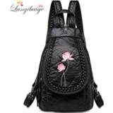 👉 Backpack leather small vrouwen meisjes Women's Ladies For Teenage Girl Bagpack Soft Washed Chest Bags Women 2020 Mochila Feminina