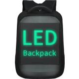 👉 Backpack vrouwen LED Display Screen for Men Women Smart Laptop Backpacks Waterproof Bag Outdoor Walking Advertising Billboard Wifi Bags