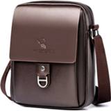 👉 Schoudertas PU leather large New Men Crossbody Bag Shoulder Bags Functional Handbags Capacity For Male Messenger Tote