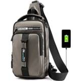 Rugzak nylon Men Sling Knapsack Travel Rucksack Messenger Chest Bags USB Charging Fashion Male Cross Body Bag One Shoulder Backpack