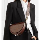 👉 NIGEDU Women Crossbody Bag Fashion Crocodile Semicircle Saddle Bags PU Leather Shoulder Bags for female Handbags designer bolsas