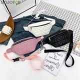 👉 Riem PU vrouwen Women Casual Waist Shoulder Bum Belt Pouch Multifunction Bag Packs Fashion Lattice Pattern Chest