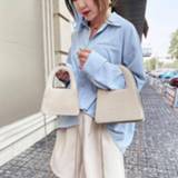 👉 Handtas PU leather vrouwen Stone Pattern Crossbody Bags For Women 2020 Chain Handbags Lady Shoulder Bag Simple Totes Hand