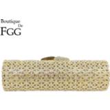 👉 Clutch small vrouwen Boutique De FGG Elegant Barrel Round Women Evening Bags Crystal Purses Wedding Rhinestone Handbags Bridal