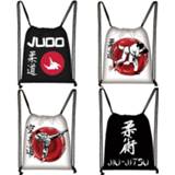 👉 Backpack jongens meisjes Cool Martial Art Judo / Taekwondo Karate Aikido Jujitsu Drawstring Bag Boys Girls Travel Men Storage Causal