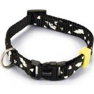 👉 Halsband zwart nylon Beeztees Thunder - Hond 20-30cmx10mm