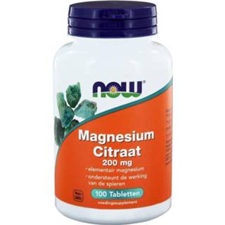 👉 Magnesium NOW Foods Citraat 200 mg