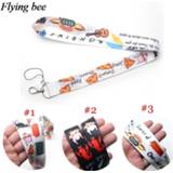 👉 Keychain vrouwen Flyingbee Friendship Lanyard Keys Holder Women Strap Neck Lanyards for ID Card phone X0376