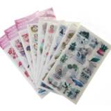 👉 6 Sheets / Sets Of Various Choices Butterfly Cat Flower Plant Girl Creative Japanese Stickers Stationery Scrapbook Decoration