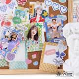 👉 Stickeralbum 40pcs/pack Colorful Photo Frame Stickers Star Chasing Series Diary Journal Decoration Label Sticker Album Scrapbooking