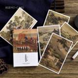 👉 Postkaart 30 Sheets/Set Royal Landscape Series Postcard/Greeting Card/Message Card/Birthday Letter Envelope Gift Card