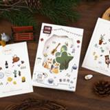 👉 Postkaart 30 Pcs/Set Fairy Forest Scene Series Postcard Cartoon Animals Greeting Cards Bookmarks DIY Journal Decoration Gift Card