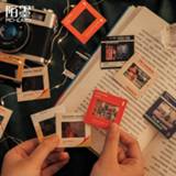 👉 Kladblok JIANWU 7 Sheets Retro Film PET Collage Card Stickers Creative Decoration Material DIY Scrapbook Diary Phone Album Stationery