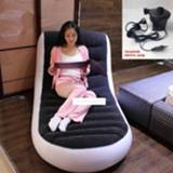 👉 Sofa New A806 L-shaped Inflatable Bed Single Outdoor Portable Home Lazy With Household Electric Pump+Pillow