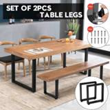 👉 Sofa 2pcs Iron Table Legs Square Furniture Floor Protection Cabinet Chair Desk Leg DIY Home accessories
