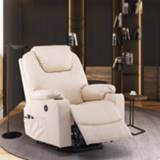👉 Sofa Power Lift Recliner Chair Electric Massage with Heat Function Leisure Full Body Shiatsu Multi-function