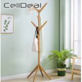 👉 Sjaal CellDeal Floor Coat Rack Solid Wood Free Standing Stand For Coats Hats Scarves Clothes Creative Home Furniture