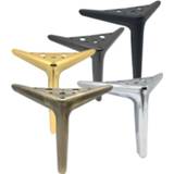 👉 Sofa 4pcs Height 12/15/19CM Modern Triangle Iron Metal Furniture Chair Legs Cupboard Table Bed with Screws Accessories