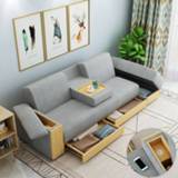 👉 Sofa small Nordic apartment space-saving foldable multi-function disposable bed dual-purpose storage double