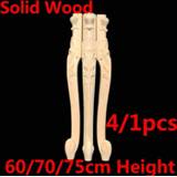 👉 Sofa Solid Wood Furniture Legs Feet Replacement Couch Chair Table Cabinet Carving 60/70/75cm Height 4/1pcs