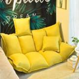 👉 Sofa small Lazy foldable tatami single bed computer chair dormitory bay window Japanese-style back