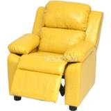 👉 Sofa leather baby's kinderen New Lying/Sitting Children Ergonomic Baby Kids Lazy Chair With Footrest Clothing/PU Soft Sponge Filler