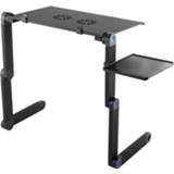 Magnesium alloy Laptop Desk ABS With Dual Fans Collapsible No Installation Required One Second Lock Place Your