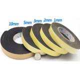 👉 Rubbertape zwart EVA foam 0.5-10mm thick 10mm-100mm width black Strong adhesion sponge rubber tape anti-collision seal strip