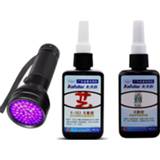 👉 Zaklamp Strong 50ml Kafuter UV Glue Curing Adhesive with 51 LED Flashlight Crystal Glass and Metal Bonding