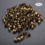 👉 Sofa DRELD 100Pcs Antique Upholstery Nail Jewelry Wood Box Furniture Tack Stud Pushpin Doornail Home Decor 8*15mm