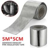 👉 Bandage zilver mannen 1PC Exhaust Tape Heat Wrap Manifold Downpipe High Temperature Silver For Tools Parts