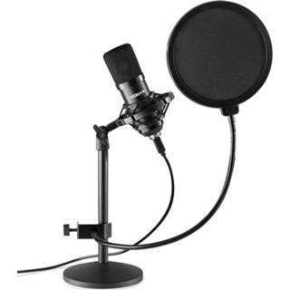 👉 Tafelstatief zwart Vonyx CMTS300 studio USB-microfoon & 8715693320510